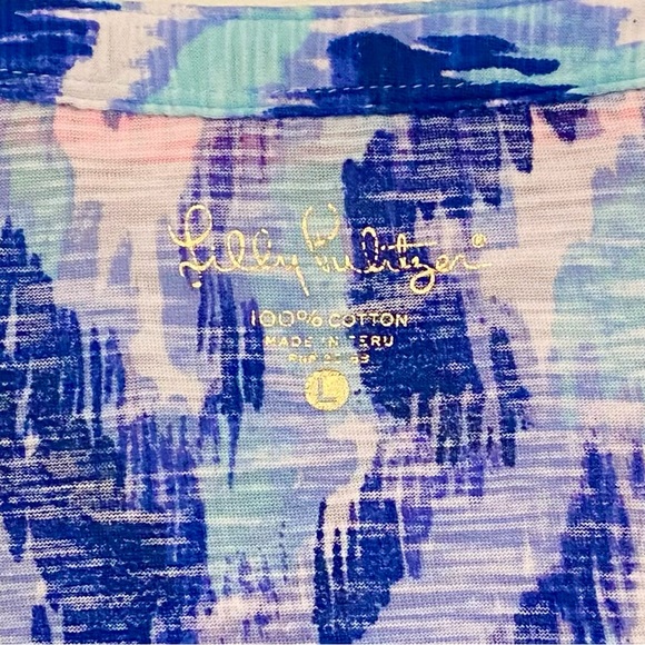 EUC Lilly Pulitzer Kalissa Cotton Knit Tunic Skipped A Beach L - Picture 11 of 15